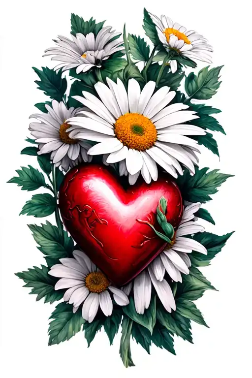 Marguerite And Heart