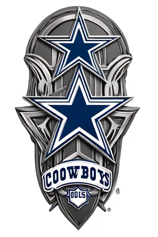 Dallas Cowboys Star Logo 3D