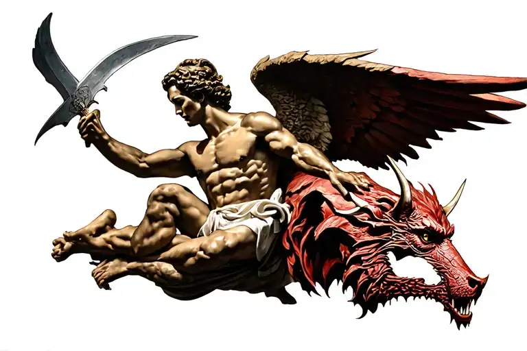 Saint Micheal Slaying The Devil