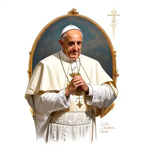 The Whole Arm To The Pope With The Background