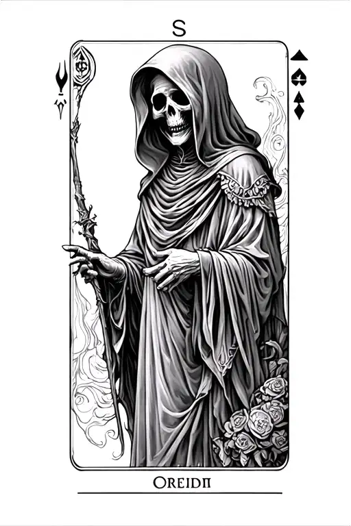 Grim Reaper Tarot Card