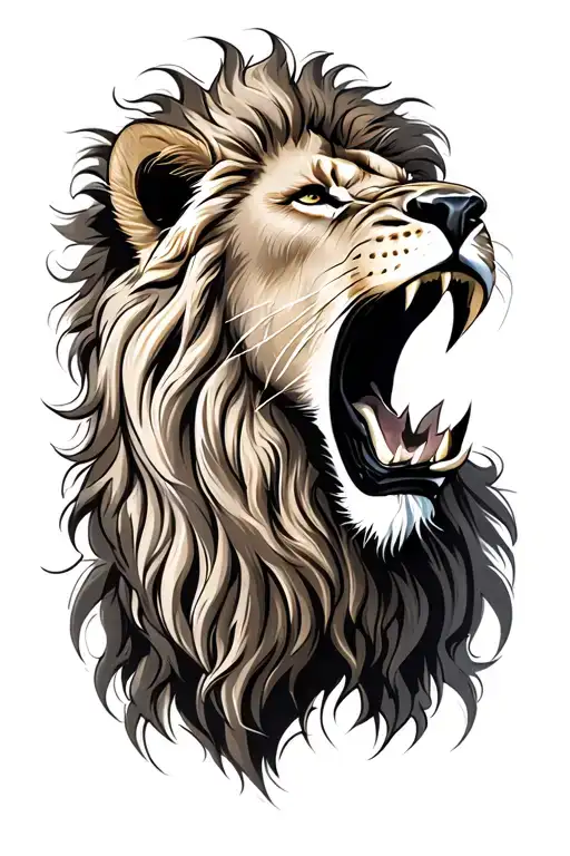 Lion Roaring