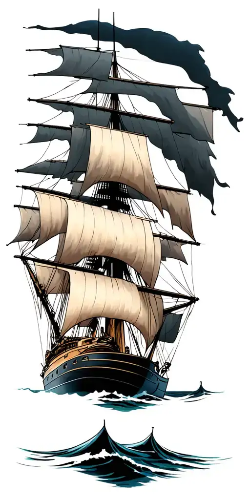 Ship Sailing Ship Navigating