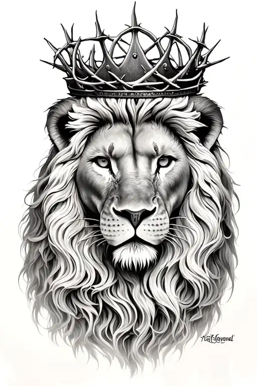 Lion With Crown Of Thorns