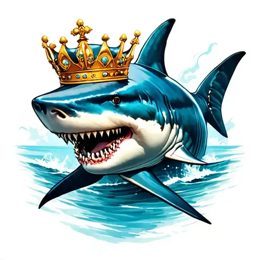 Shark With Crown