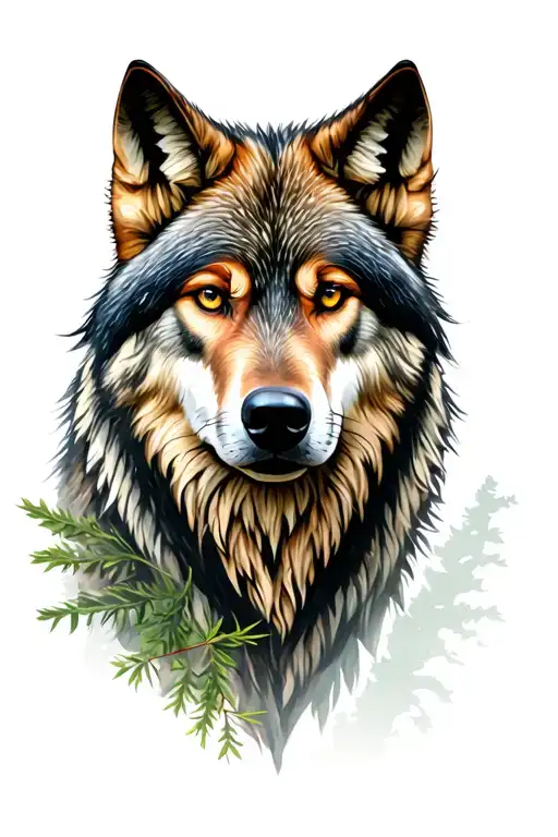 Wolf In Forest