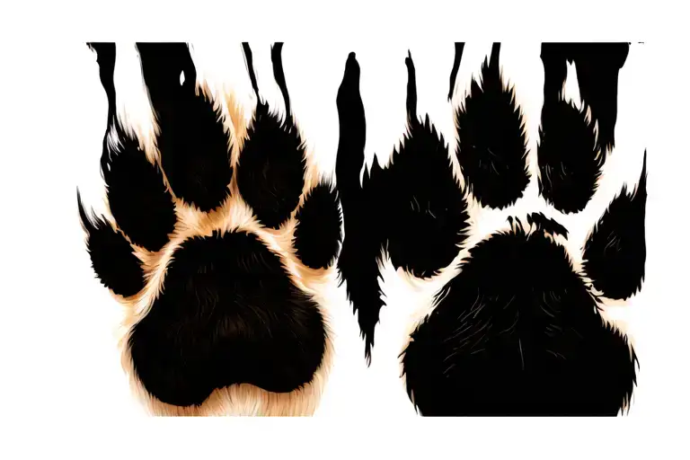 Dog Paw Prints