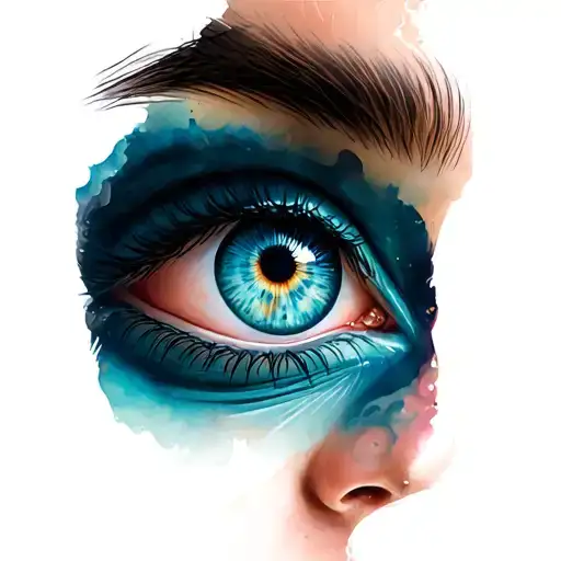 2 Female Eyes Looking