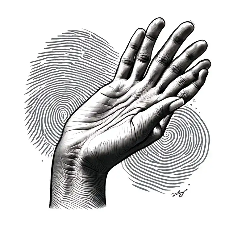Fingerprints Holding Wrist