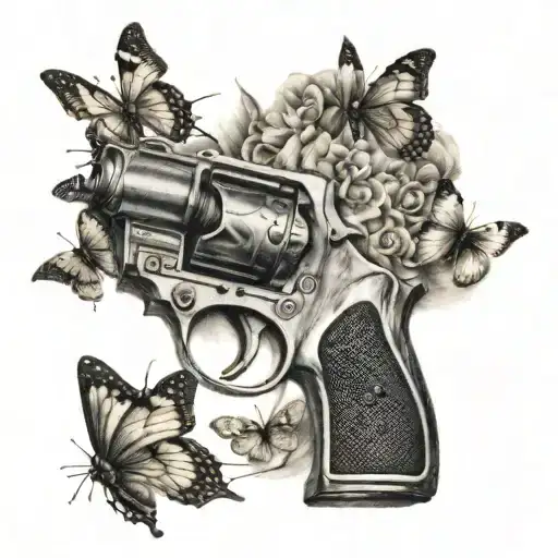 Gun Shooting Butterflies