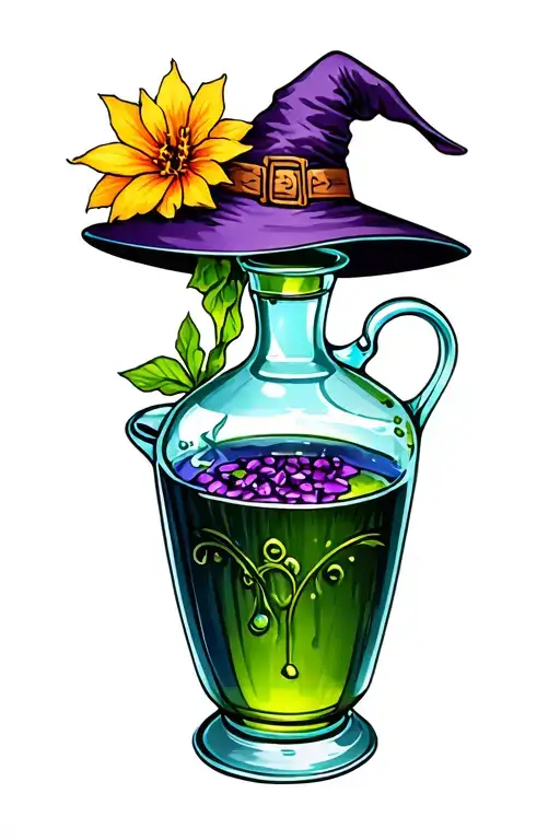 Witch Brewing Potions