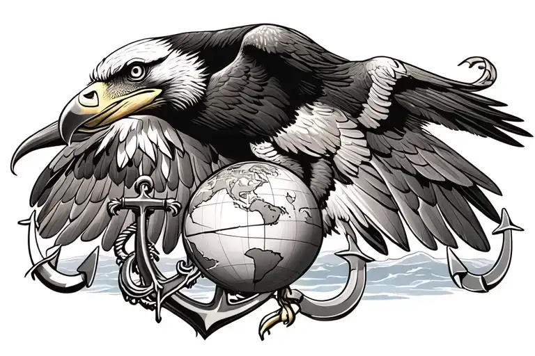 Usmc Eagle Globe And Anchor But Add An Osprey Bird Of Prey