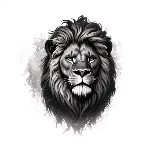 Rugindo Muscular Lion