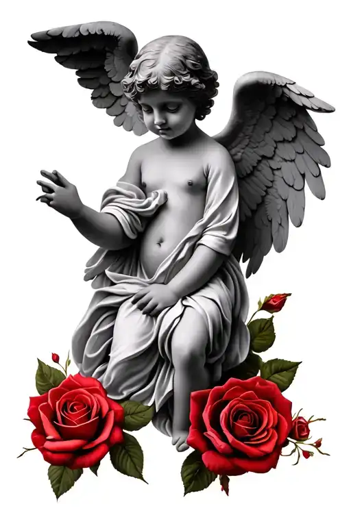 Cherub Angel Roses