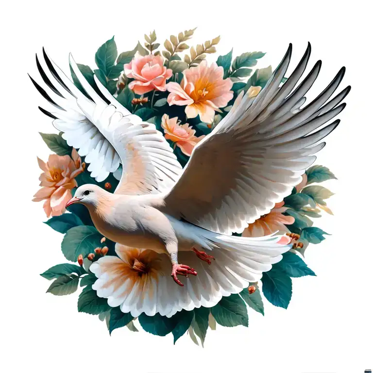 Dove Flying