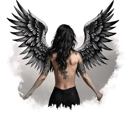 Black Angel Wings