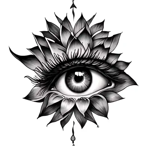 Lotus And Eye Of Horus