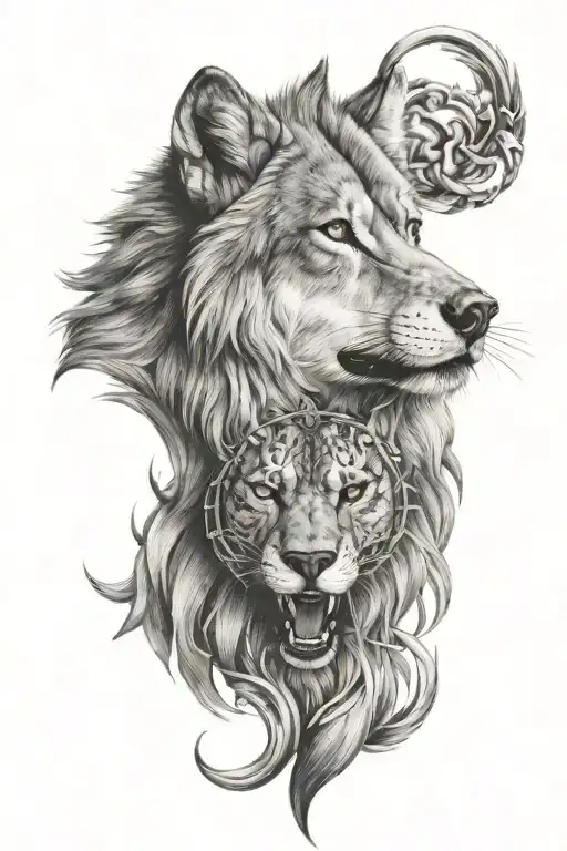 Wolf With Lion Head