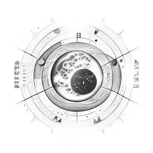 Apollo Greek Solar System Fine Line Vertical Style Micro Realism
