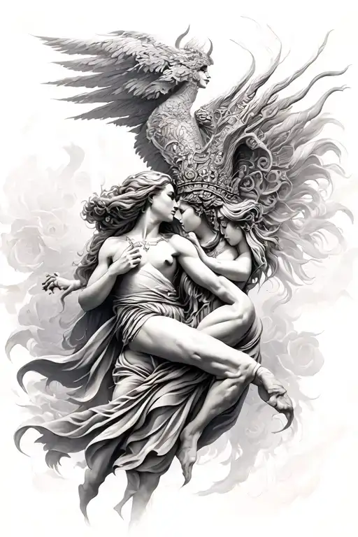 God And Goddess Fighting