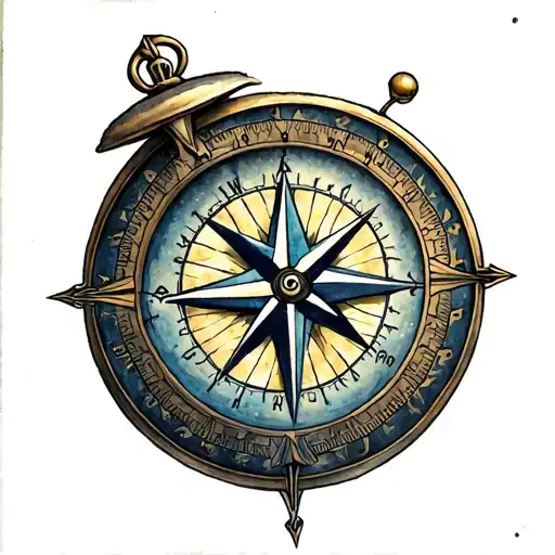 Gemini Compass And Clock