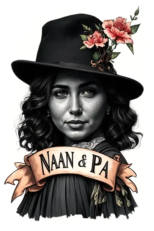 Forearm Sleeve With Nan And Pa Worded I