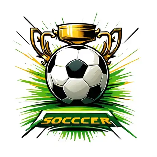 Soccer Field Soccer Trophy