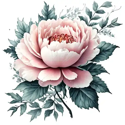 Peony And Foliage Fume