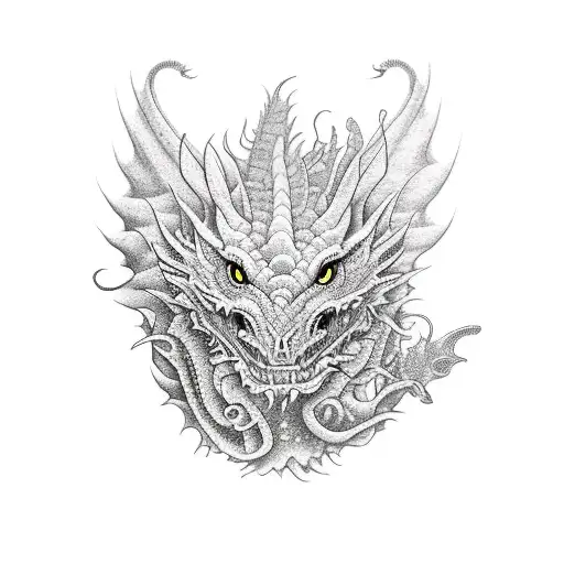 Dragon & Flowers
