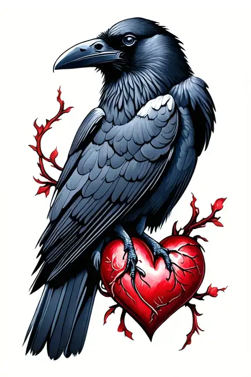 Raven And Heart