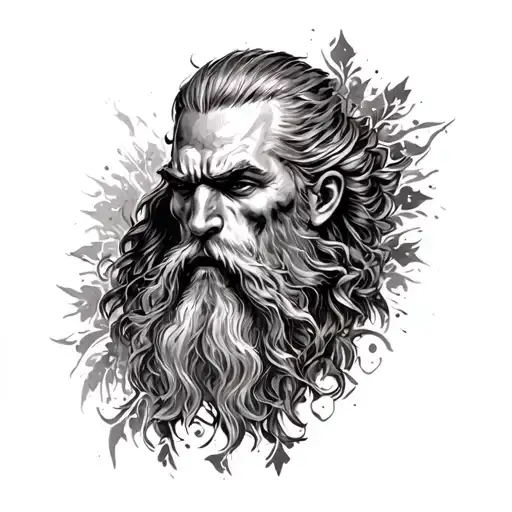 Slavic Sketch From The Chest On The Forearm