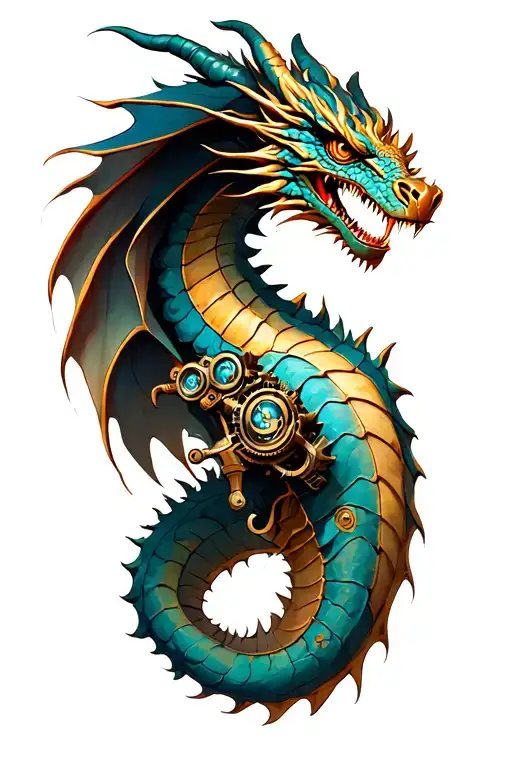 Machanical Dragon Steam Punk