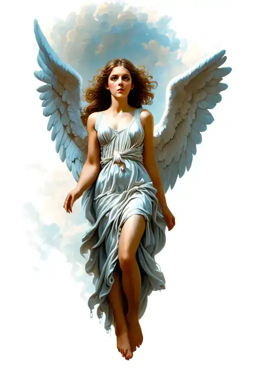Female Angel Falling
