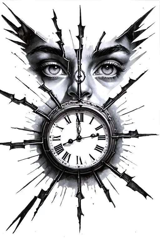 Broken Clock Face