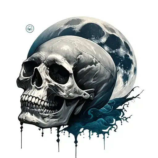 Skulls And A Full Moon