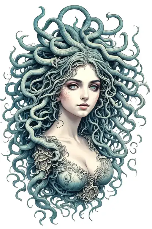 Medusa Gorgon Beautiful Female