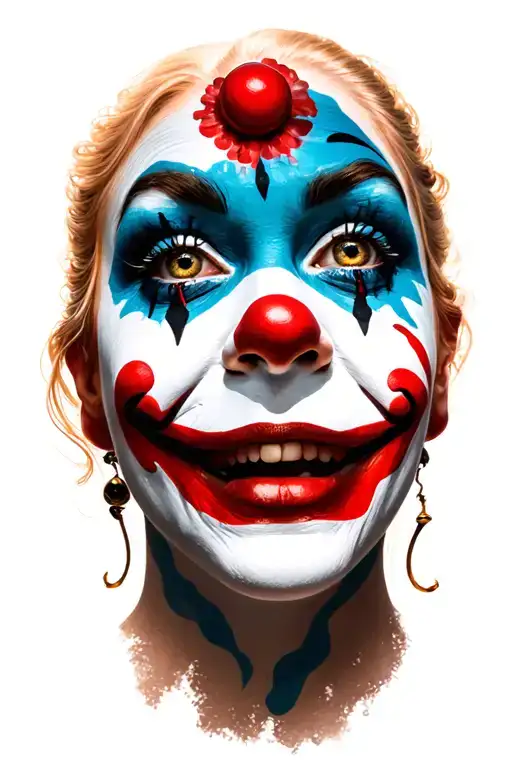 Clown Woman Face