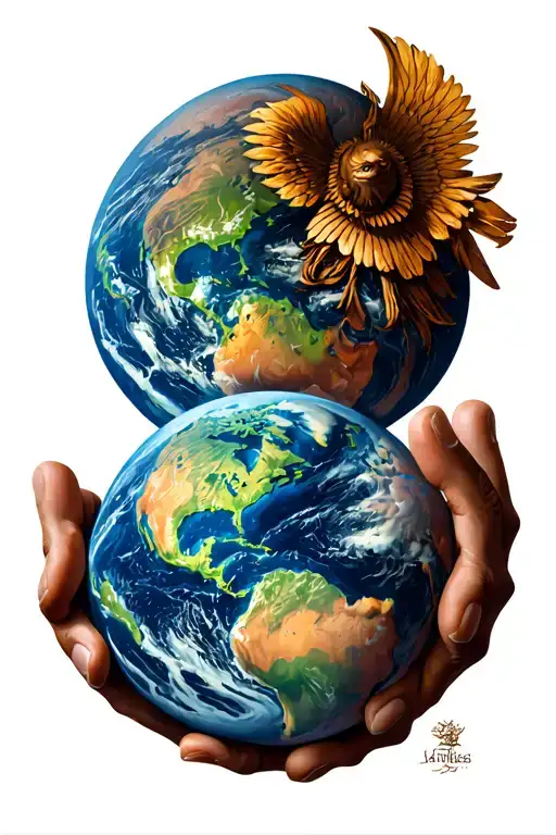 Greek Good Atlas Holding The Earth