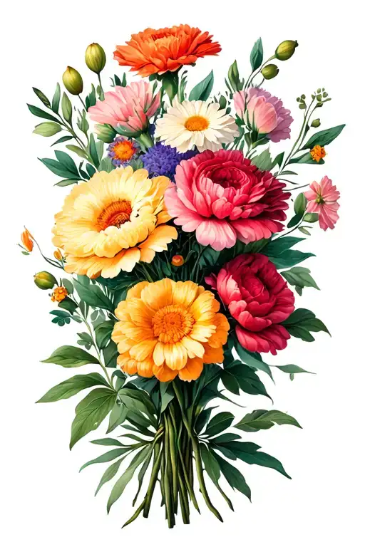 Birth Flower Bouquet