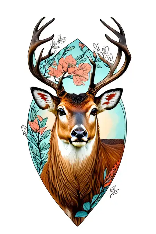 Deer Half Sleeve