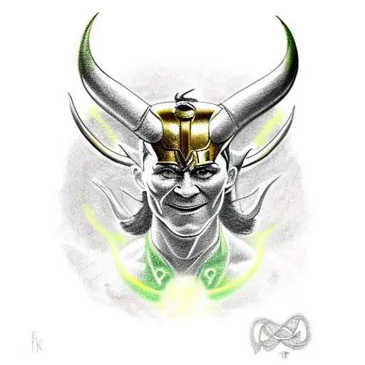 God Loki With Horns