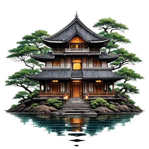 Asian House Surrounded