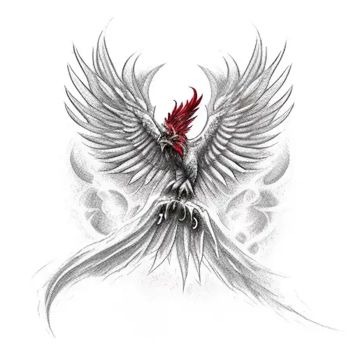 Shoulder To Shoulder Red Phoenix Manly Dark Detailed