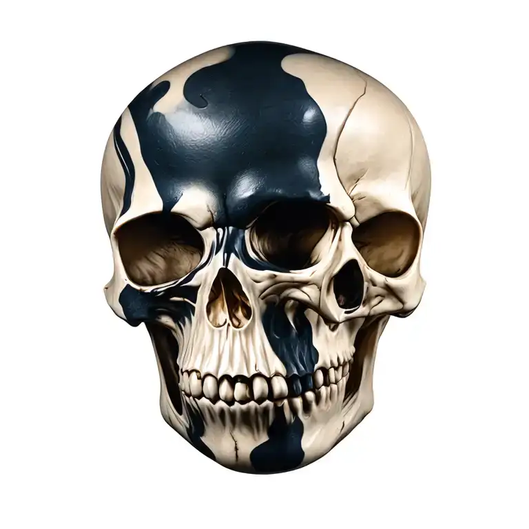 3D Skull Side Angle Wears A Virtual