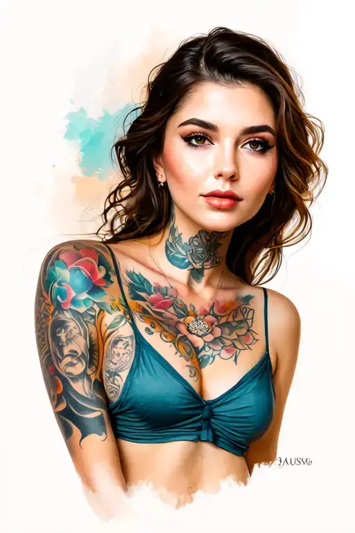 Portrait Of A Woman With