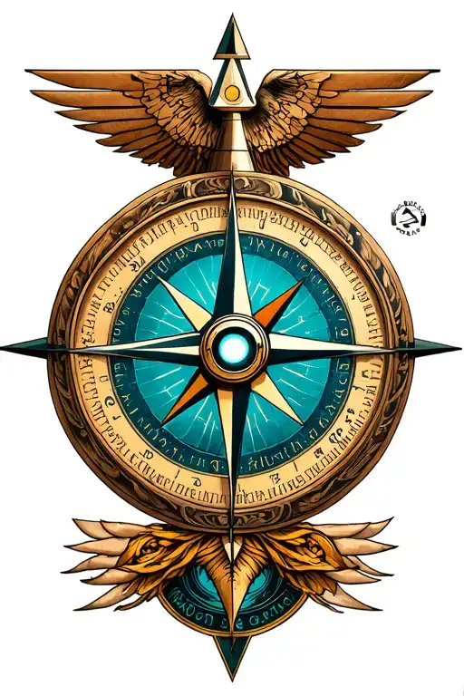 Illuminati Consisting A Compass