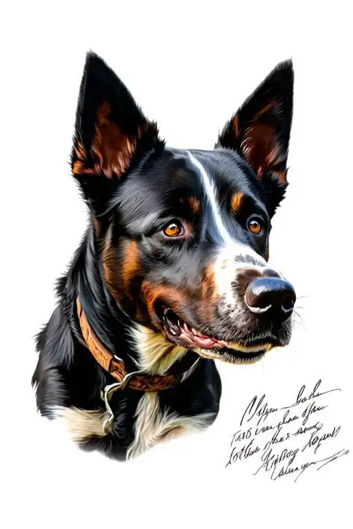 Blue Heeler Cattle Dog Playing