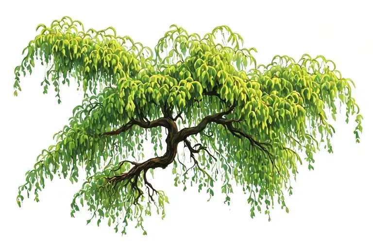 Willow Tree Growing