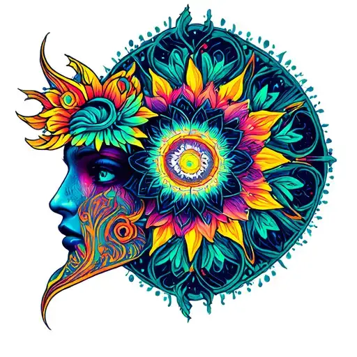 Psychedelic Symbol About Spirituality