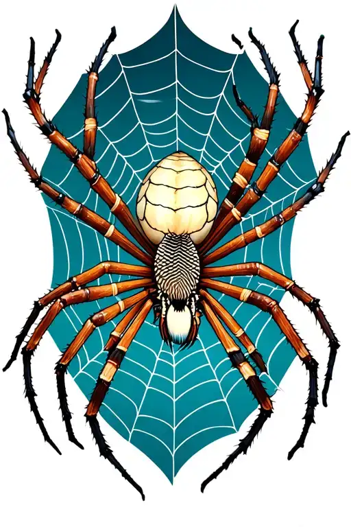 Spider Weaving A Web